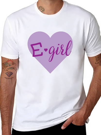 E-girl Heart Graphic T-Shirt - Black