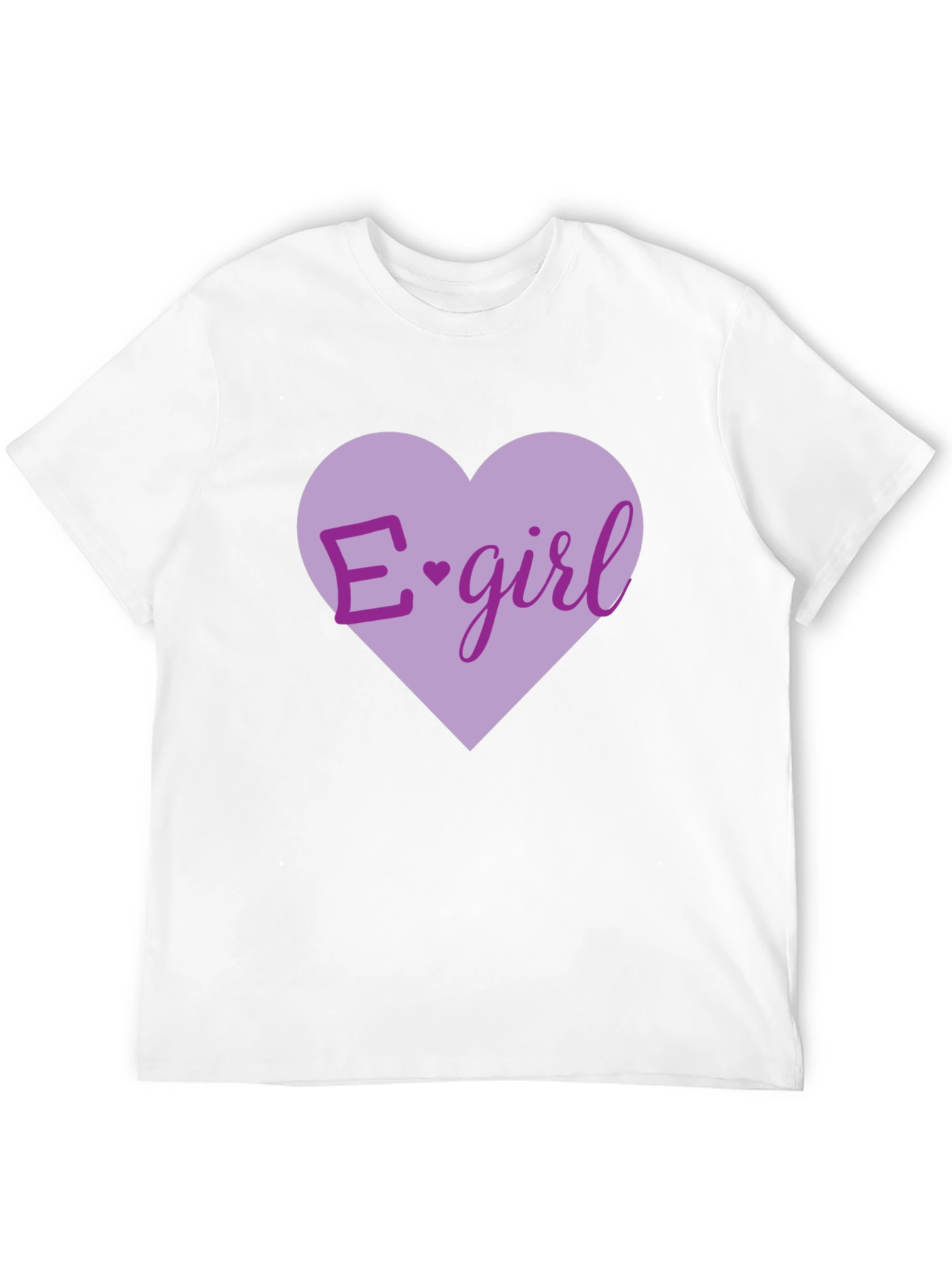 E-girl Heart Graphic T-Shirt - Black