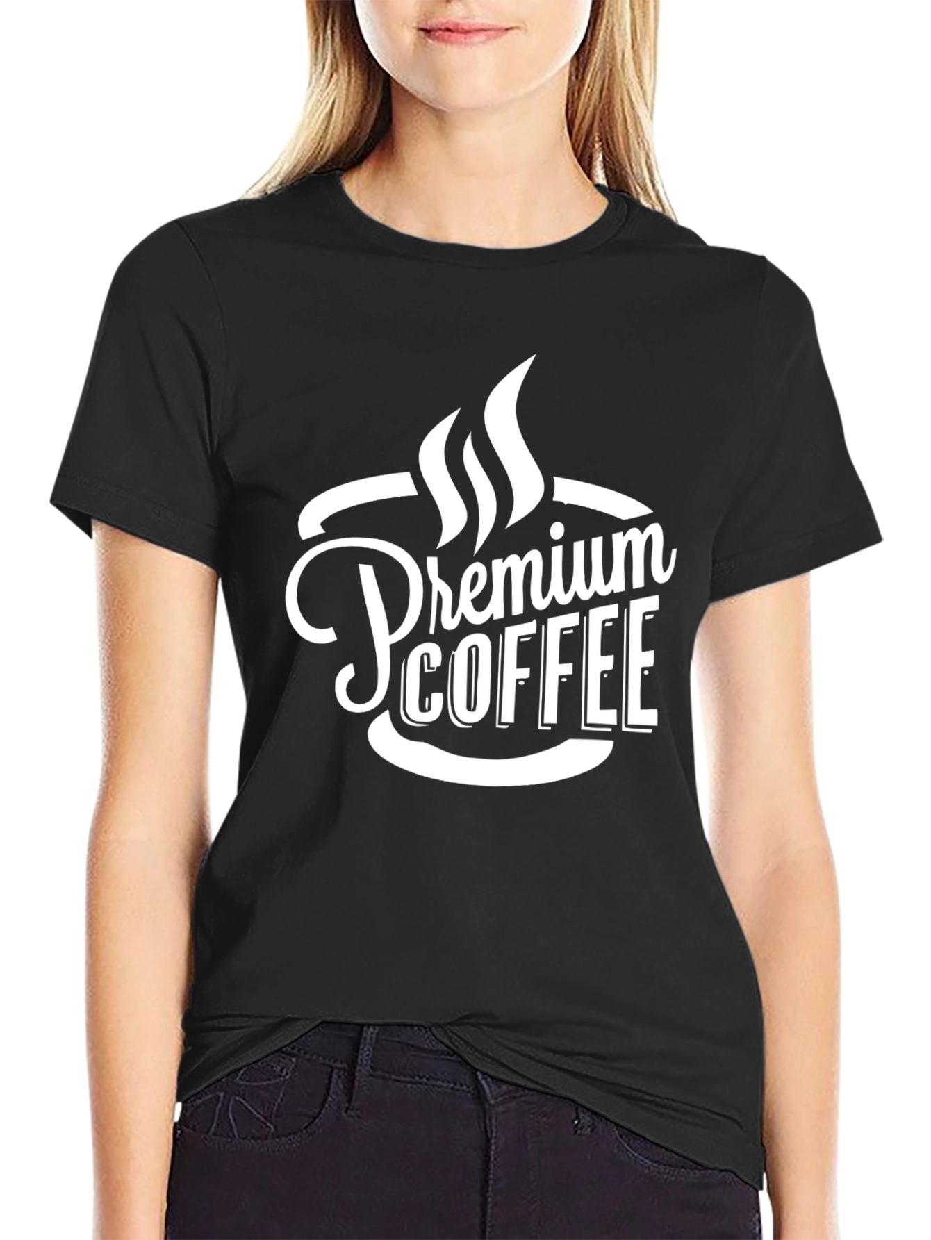 Premium Coffee T-Shirt - Black