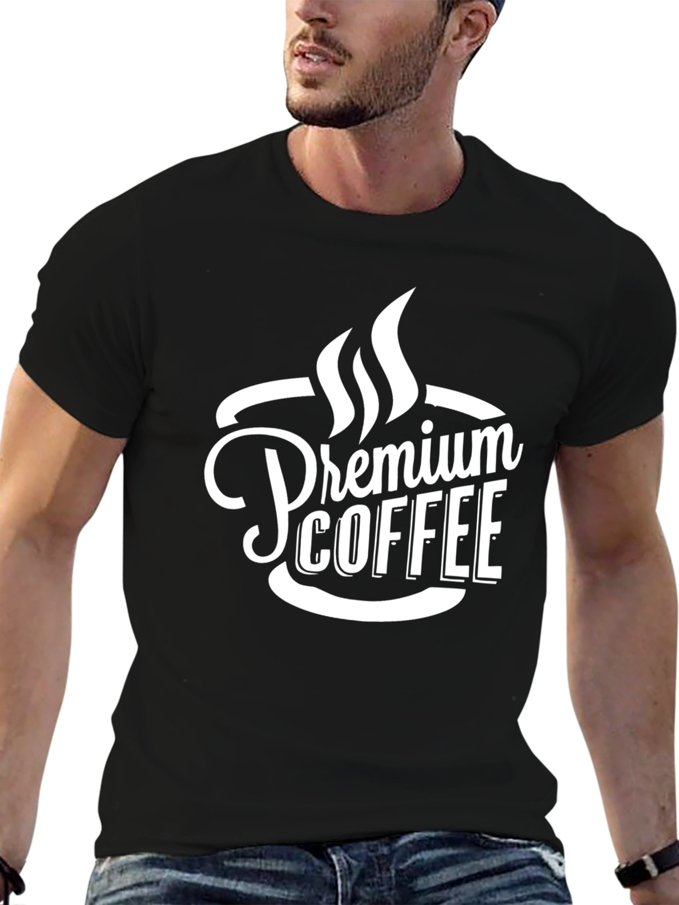 Premium Coffee T-Shirt - Black
