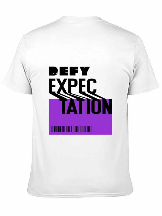 Defy Expectation Graphic Tee - Modern Black T-Shirt