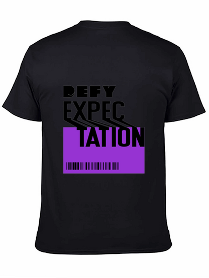 Defy Expectation Graphic Tee - Modern Black T-Shirt