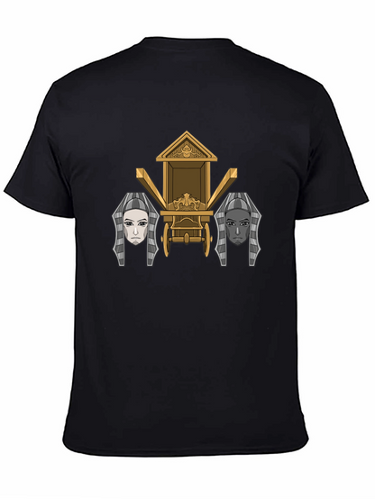 Egyptian Chariot Graphic Tee - Premium Black T-Shirt
