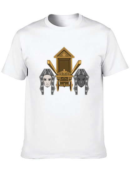 Egyptian Chariot Graphic Tee - Premium Black T-Shirt