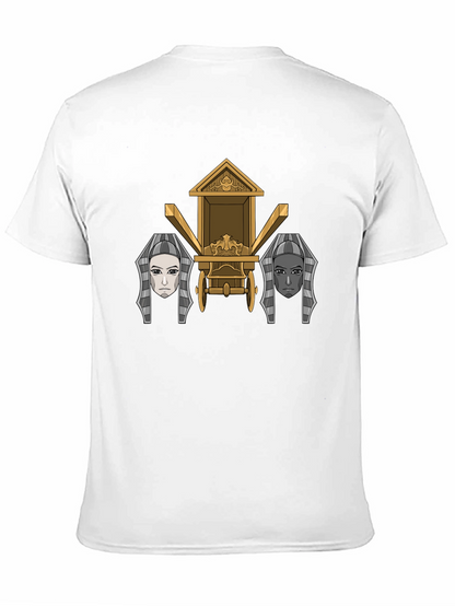 Egyptian Chariot Graphic Tee - Premium Black T-Shirt
