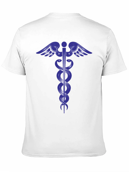 Caduceus Symbol Black T-Shirt - Medical & Health