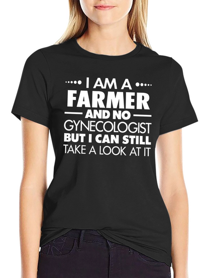 Farmer T-Shirt Funny Gynecologist Joke Tee