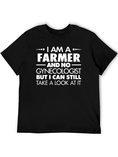 Farmer T-Shirt Funny Gynecologist Joke Tee
