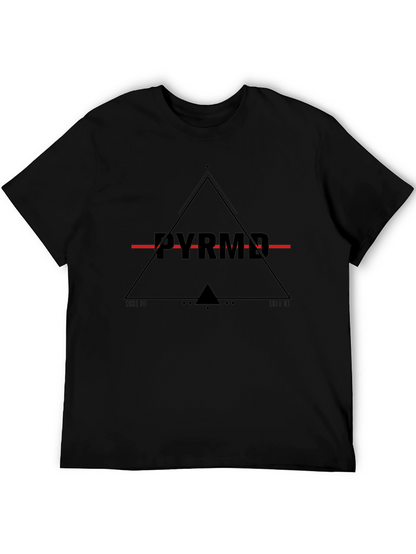 Mens Black Pyramid Graphic Tee