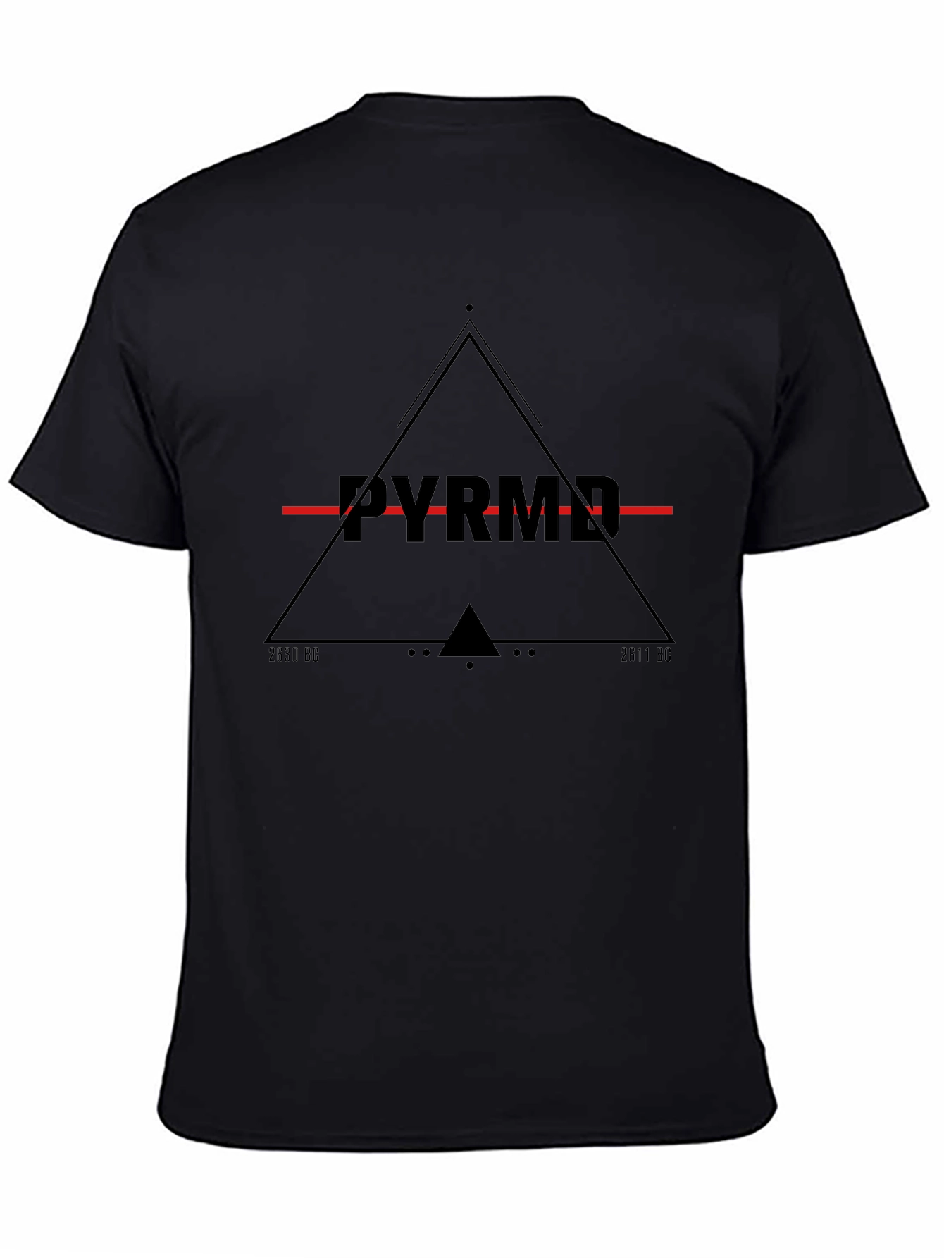 Mens Black Pyramid Graphic Tee