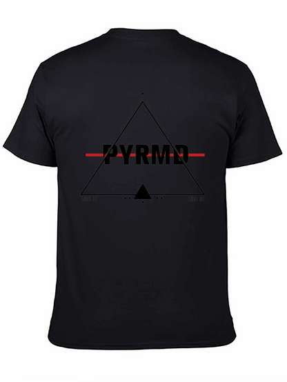 Mens Black Pyramid Graphic Tee