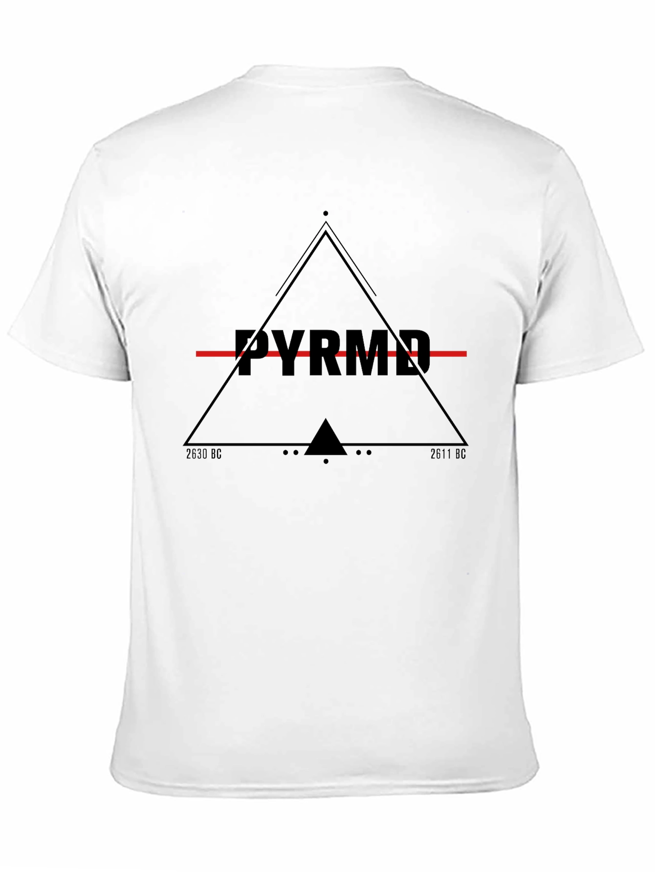Mens Black Pyramid Graphic Tee