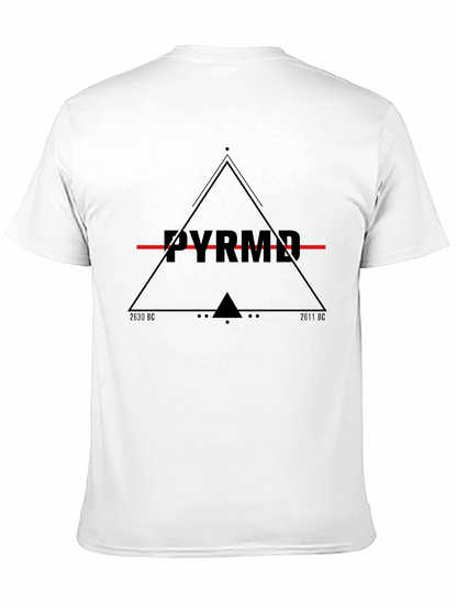 Mens Black Pyramid Graphic Tee
