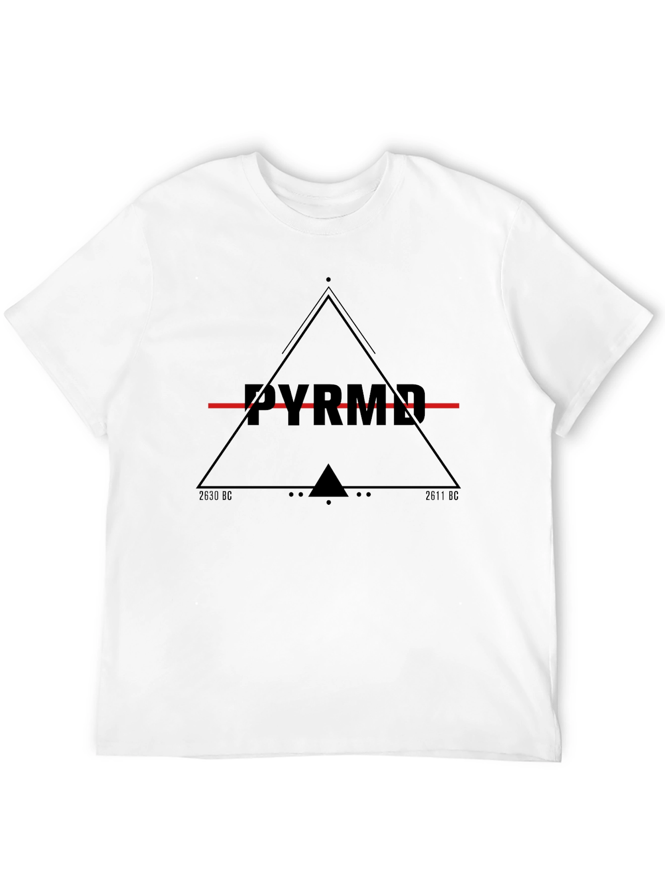 Mens Black Pyramid Graphic Tee