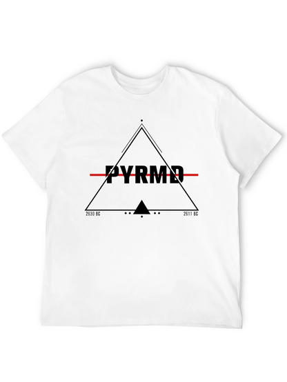 Mens Black Pyramid Graphic Tee