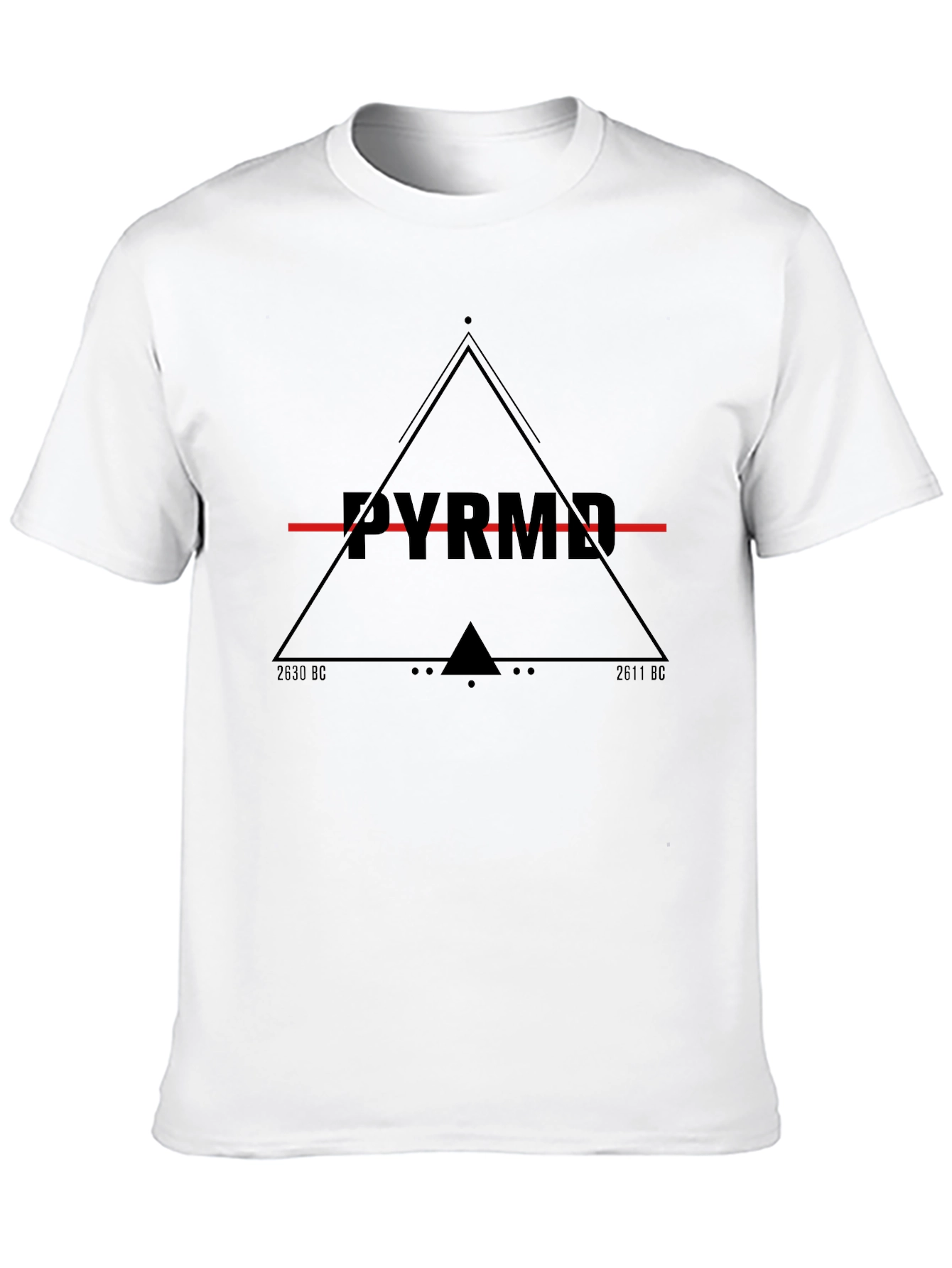 Mens Black Pyramid Graphic Tee