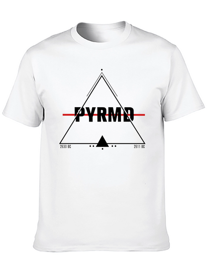 Mens Black Pyramid Graphic Tee