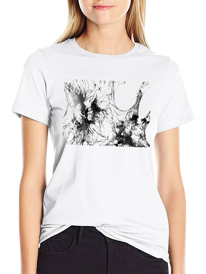 Abstract Art Black T-Shirt - Unique Graphic Tee