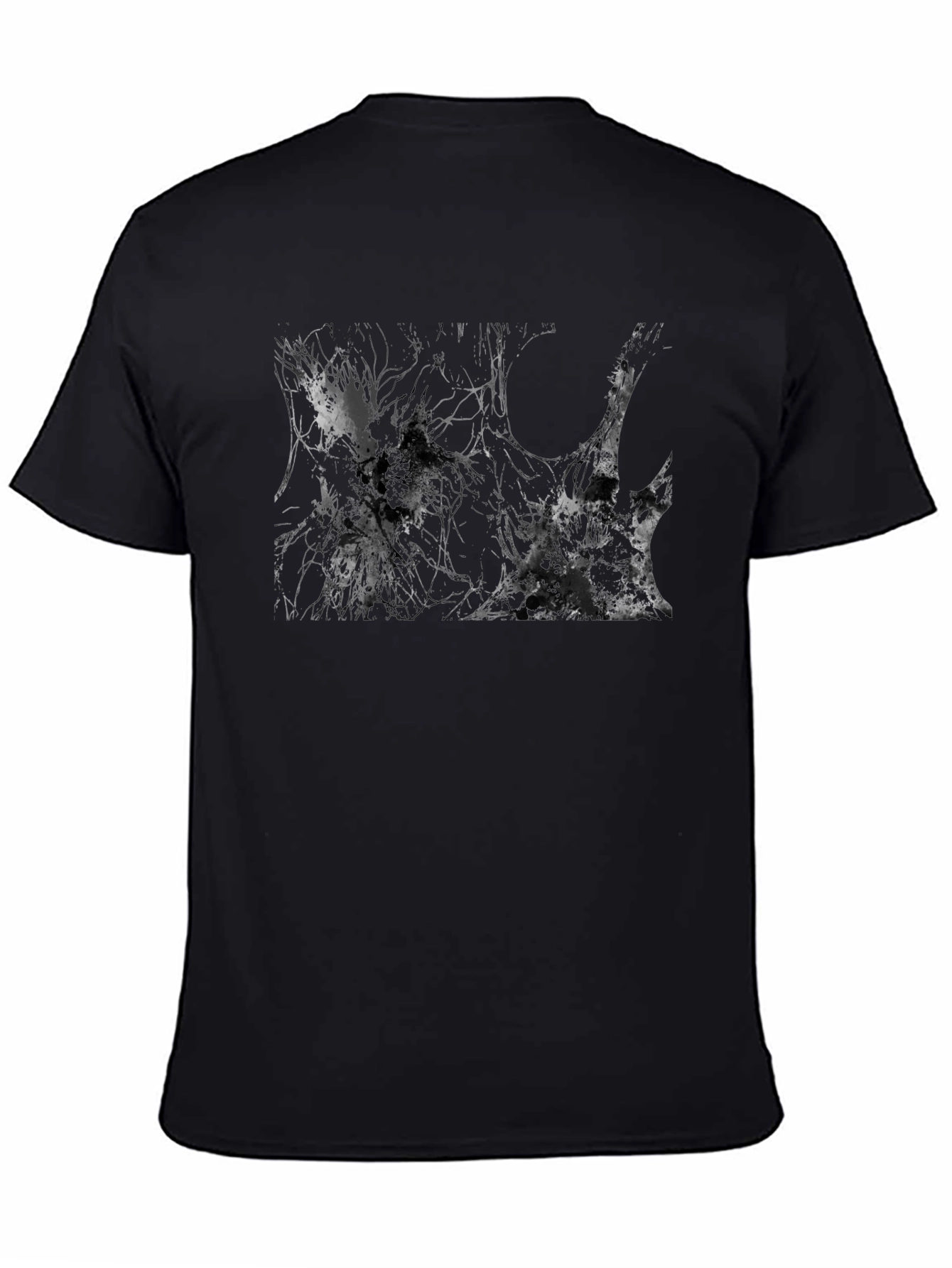 Abstract Art Black T-Shirt - Unique Graphic Tee