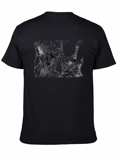 Abstract Art Black T-Shirt - Unique Graphic Tee