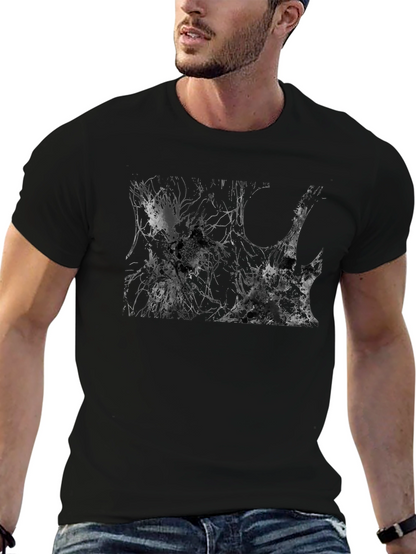Abstract Art Black T-Shirt - Unique Graphic Tee