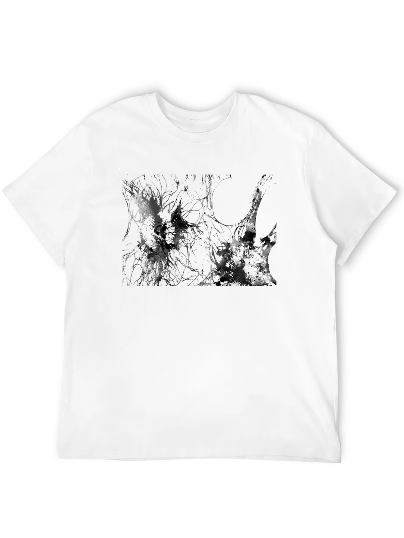 Abstract Art Black T-Shirt - Unique Graphic Tee