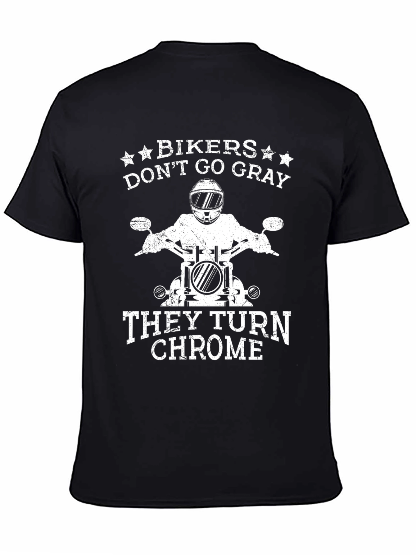 Bikers Turn Chrome Graphic Tee - Ride in Style