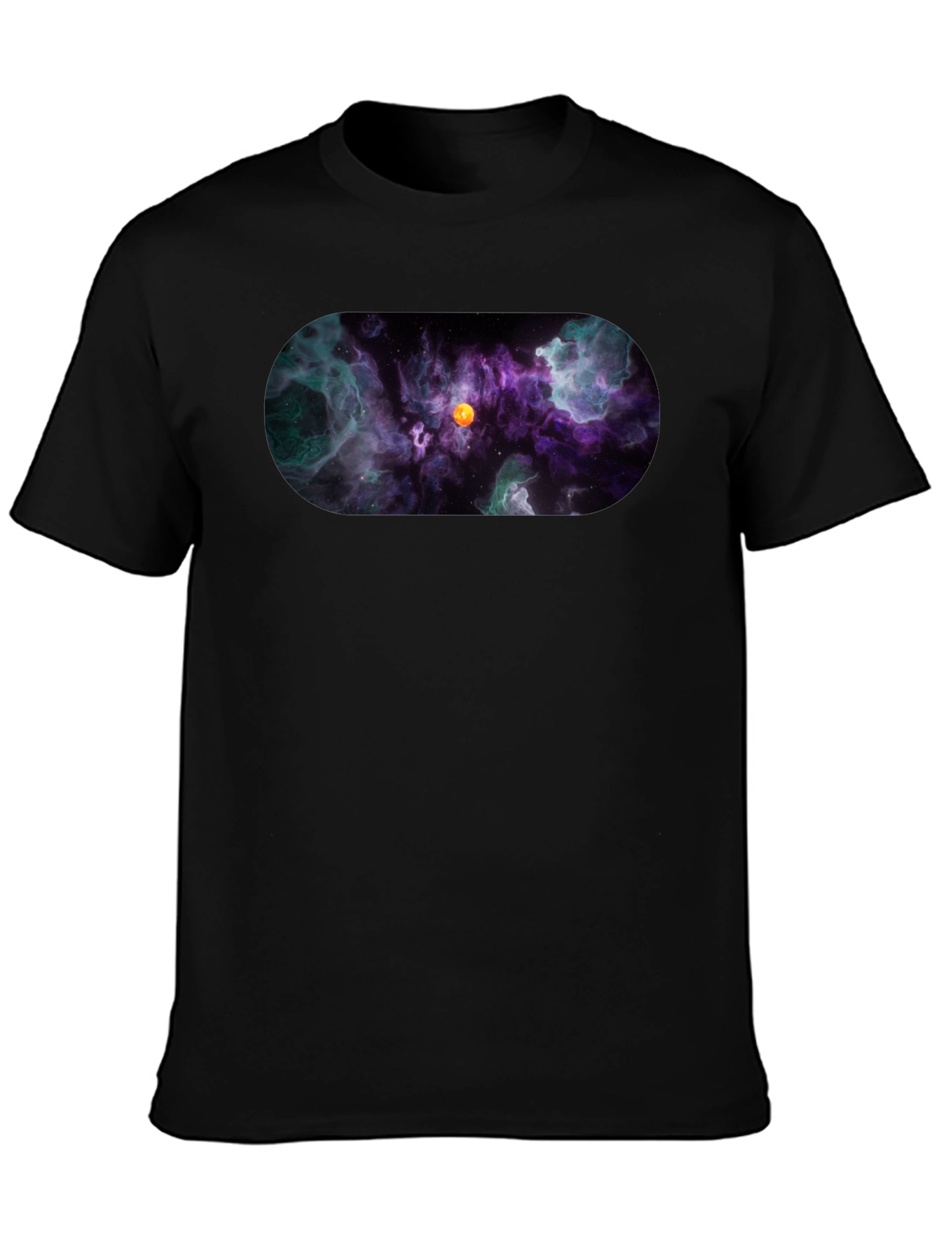 Nebula Print Black T-Shirt
