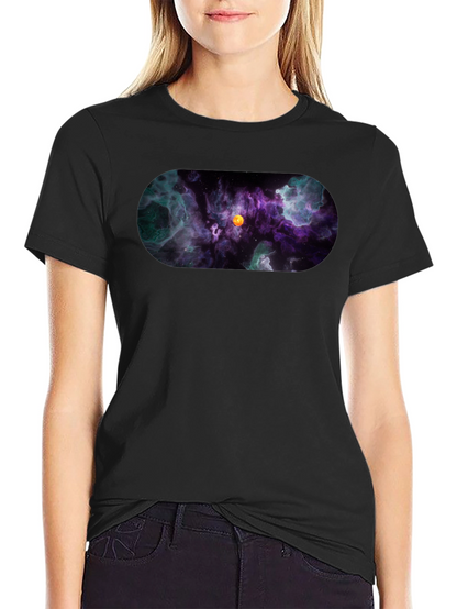 Nebula Print Black T-Shirt