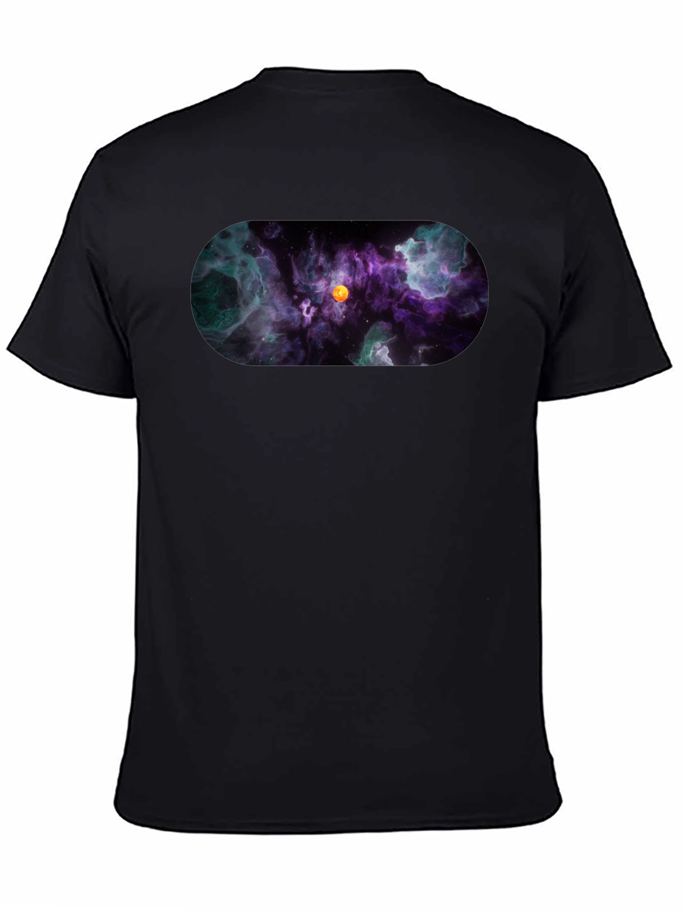 Nebula Print Black T-Shirt