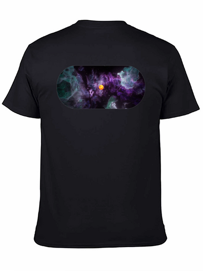 Nebula Print Black T-Shirt