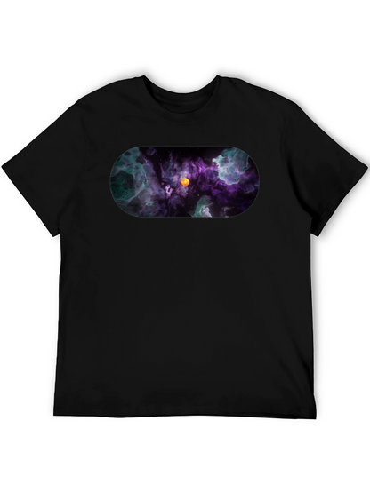 Nebula Print Black T-Shirt