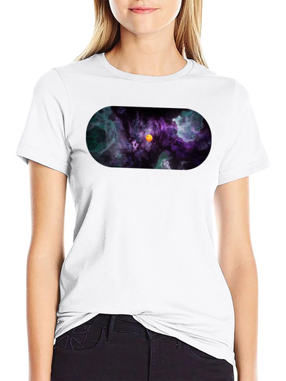 Nebula Print Black T-Shirt
