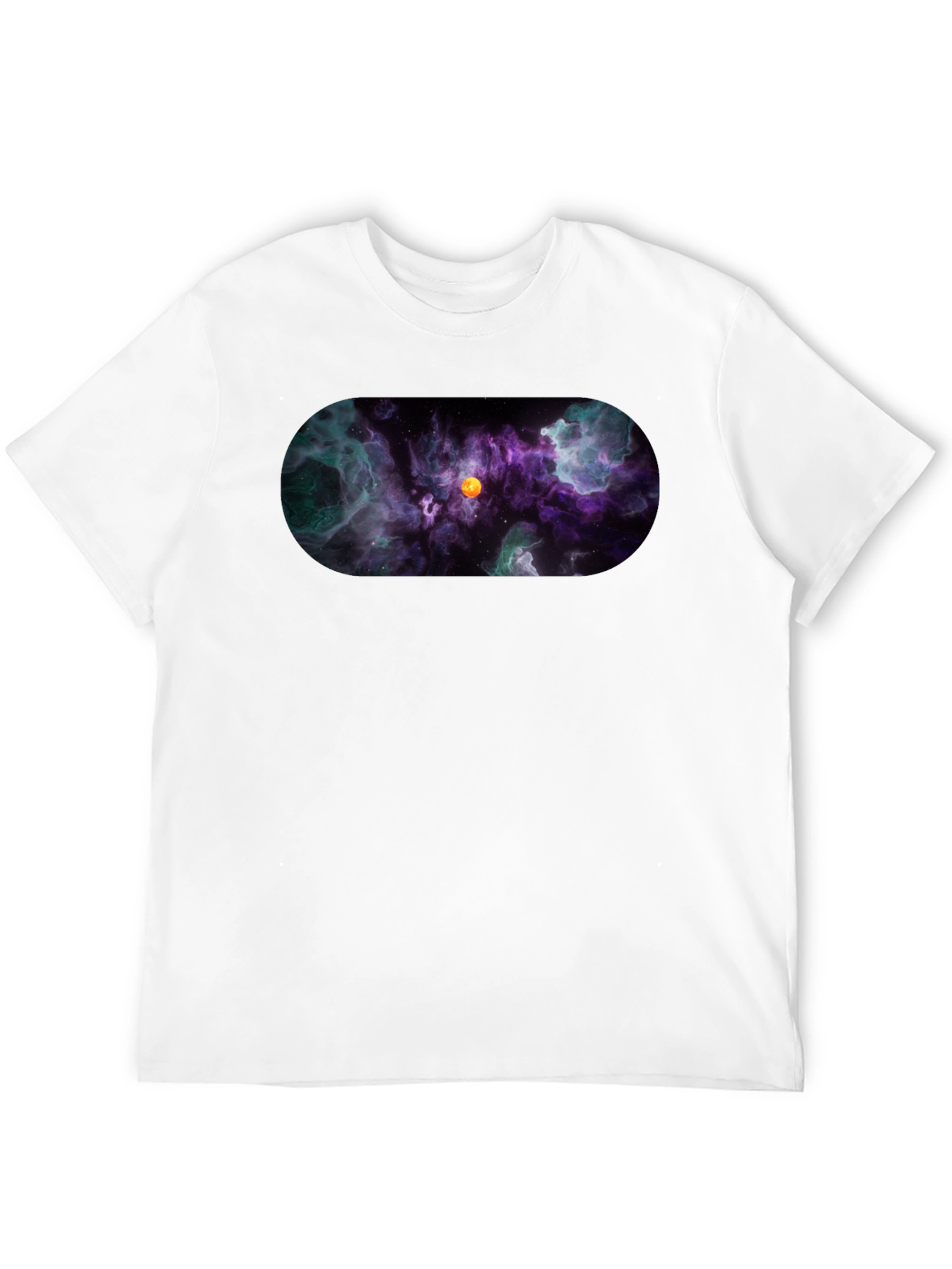 Nebula Print Black T-Shirt