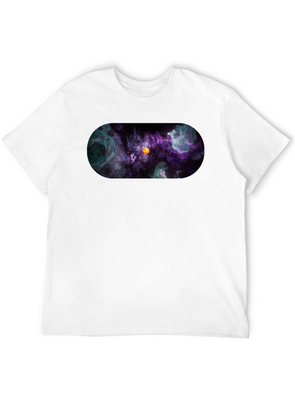 Nebula Print Black T-Shirt