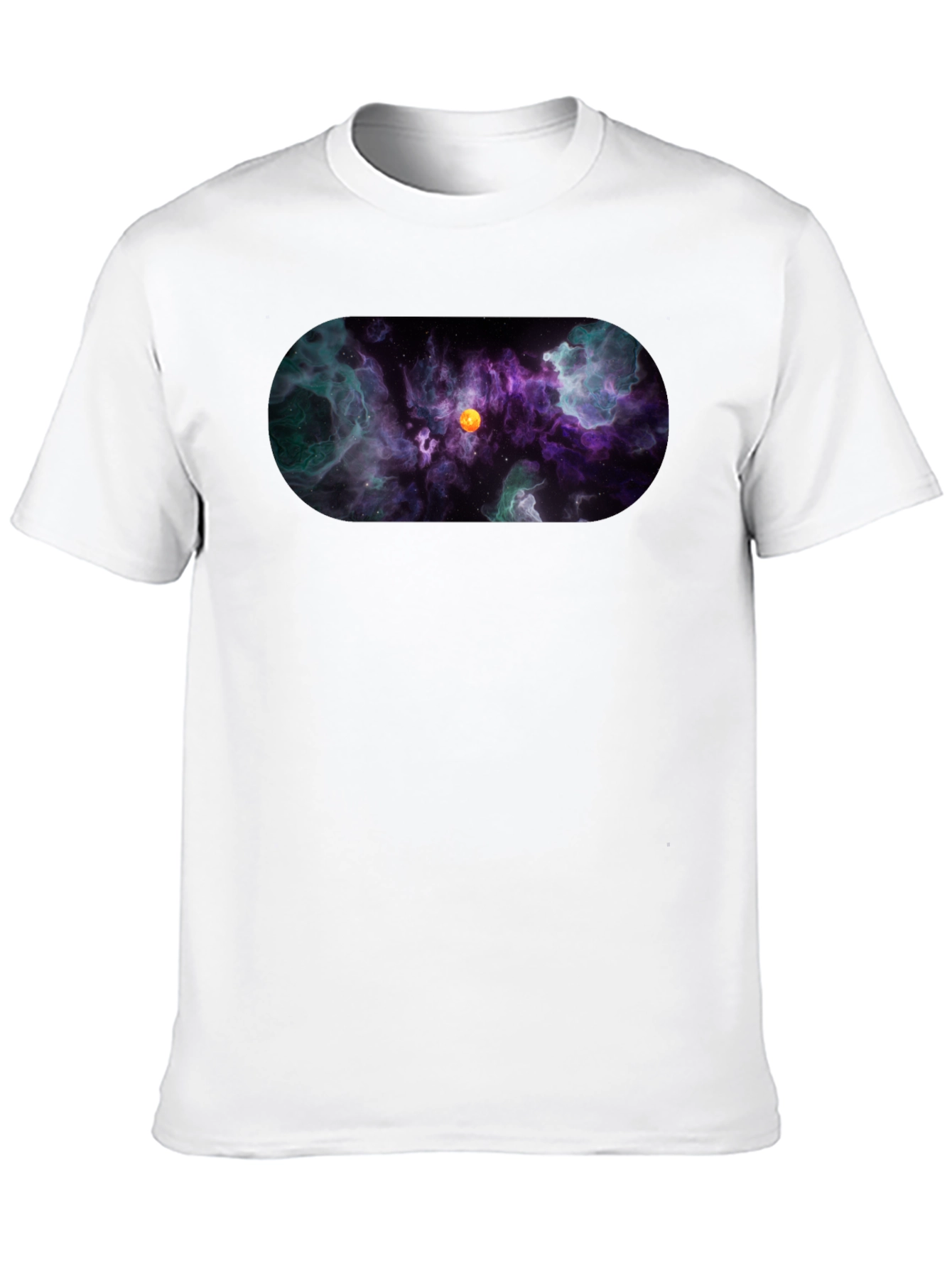 Nebula Print Black T-Shirt