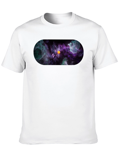 Nebula Print Black T-Shirt