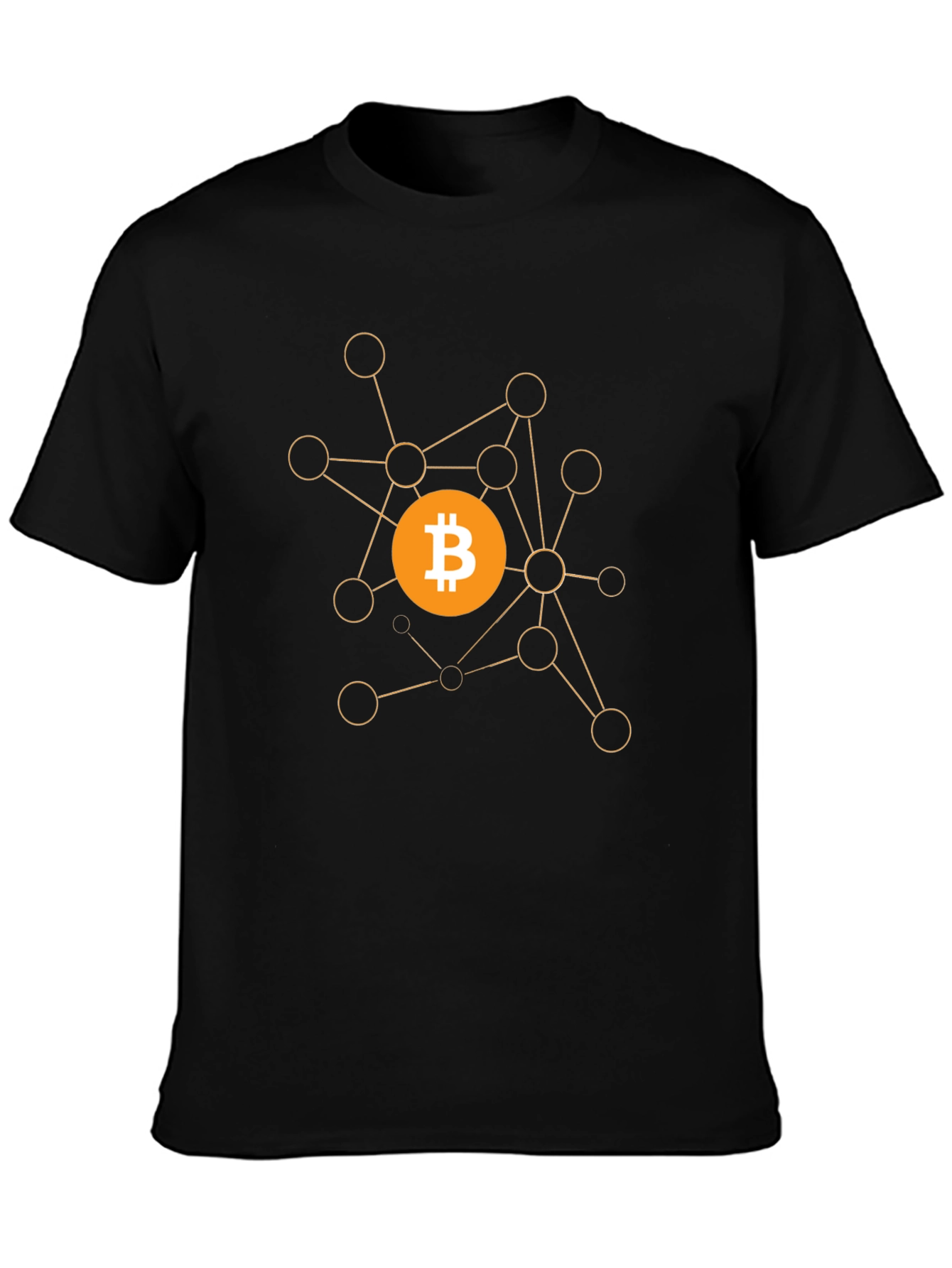 Bitcoin Crypto Network Black T-Shirt