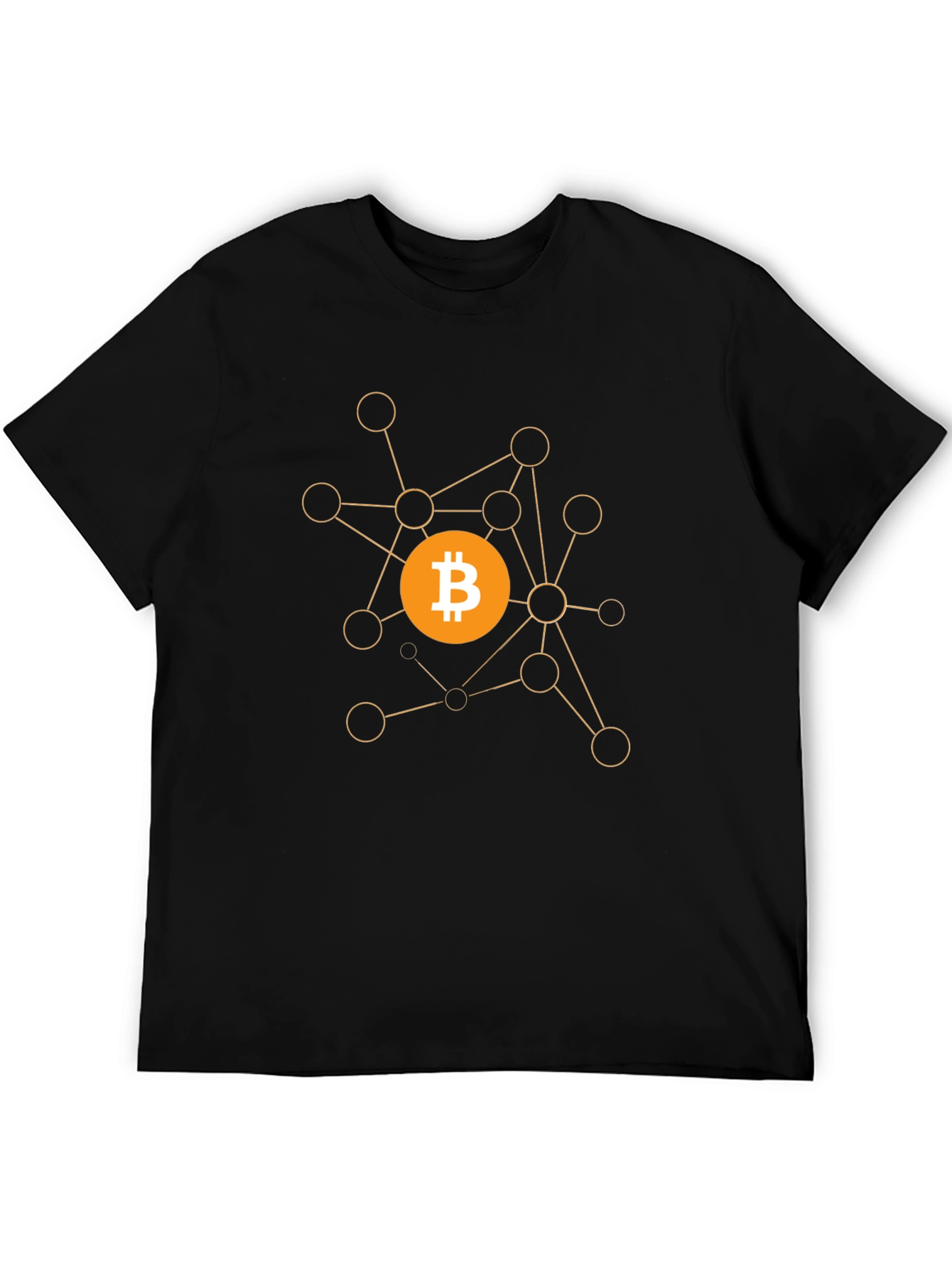 Bitcoin Crypto Network Black T-Shirt