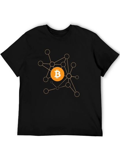 Bitcoin Crypto Network Black T-Shirt