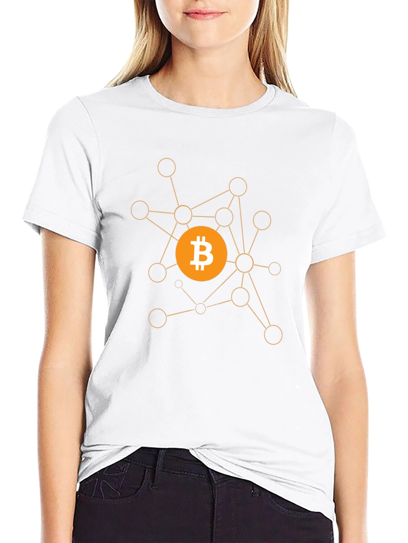 Bitcoin Crypto Network Black T-Shirt