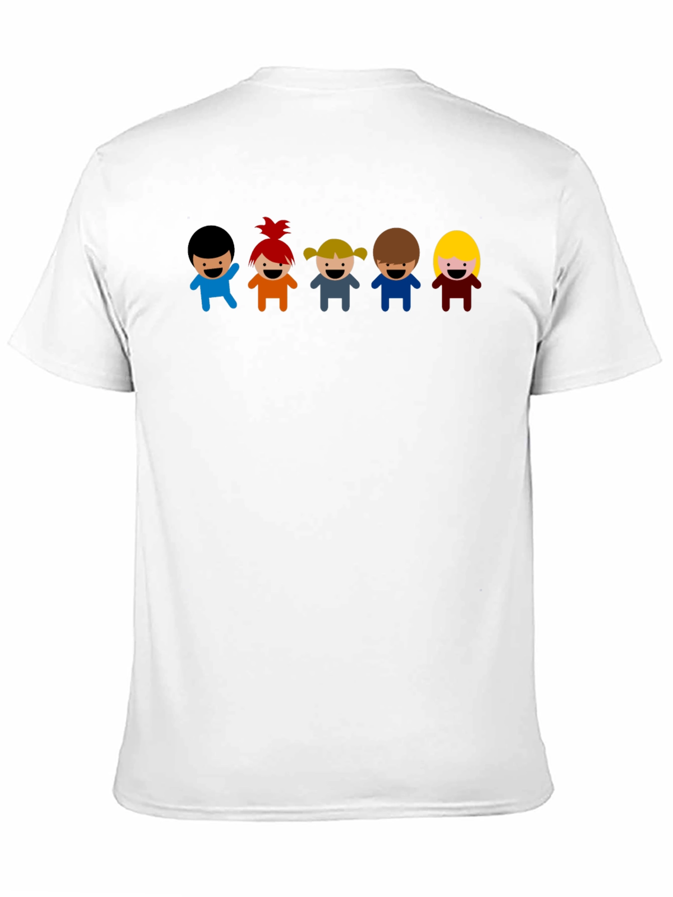 Cartoon Kids Graphic Black T-Shirt