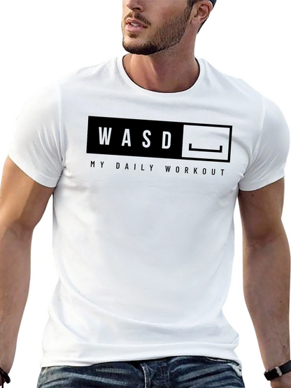 WASD My Daily Workout Graphic T-Shirt
