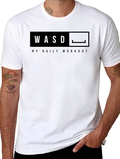 WASD My Daily Workout Graphic T-Shirt