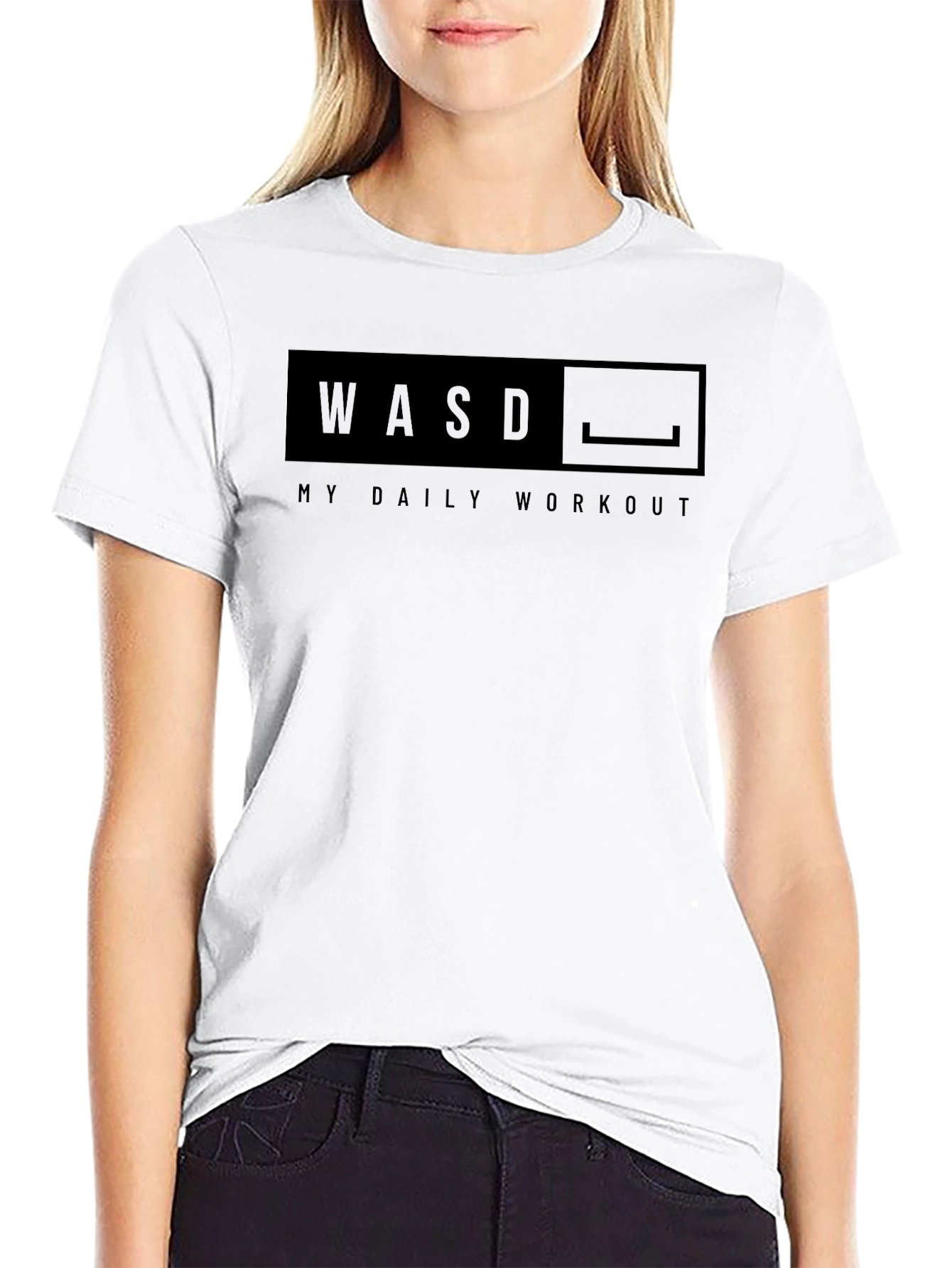 WASD My Daily Workout Graphic T-Shirt