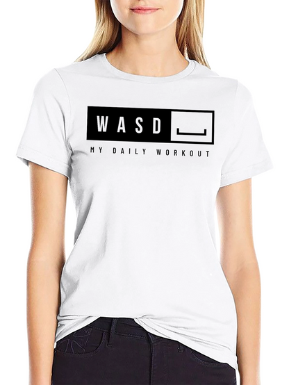 WASD My Daily Workout Graphic T-Shirt