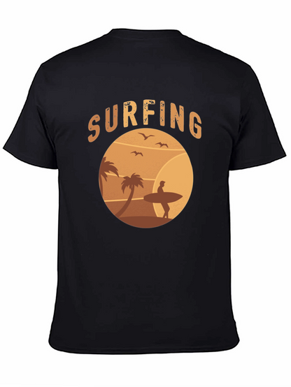 Surfing Beach T-Shirt - Retro Style