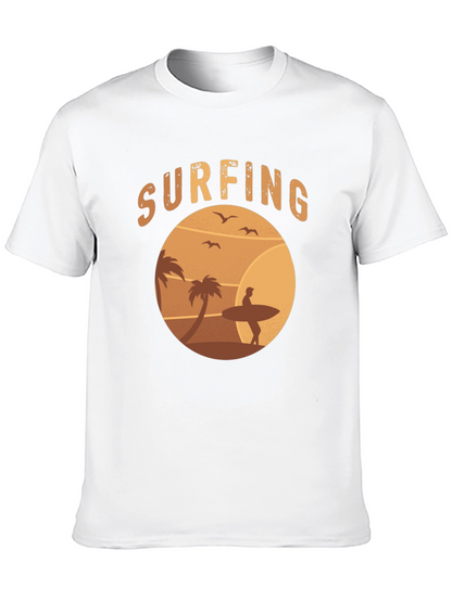 Surfing Beach T-Shirt - Retro Style