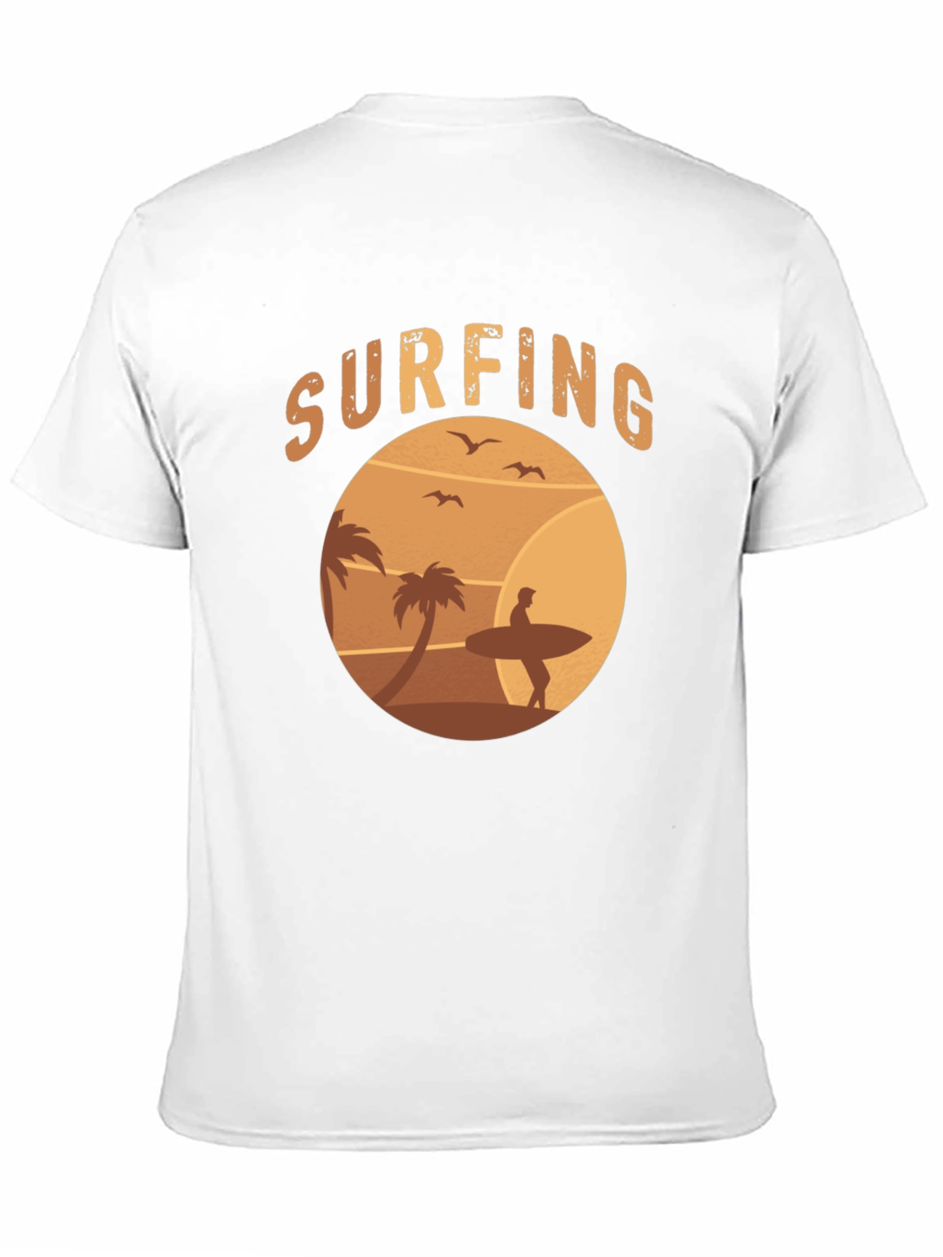 Surfing Beach T-Shirt - Retro Style