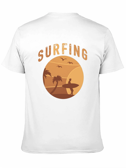 Surfing Beach T-Shirt - Retro Style